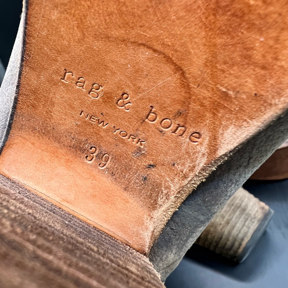 rag &‎ bone - Brown Ankle Boots, Harrow, Size: 9- Womens - Picture 9 of 9